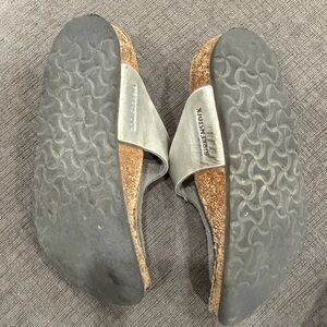 Birkenstock Metallic Silver Sandals